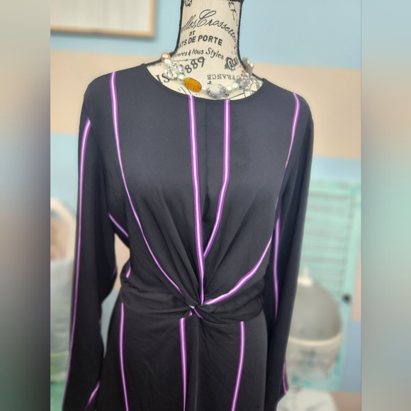 Nine West Front Draped Asymmetrical  Dress - Picture 5 of 10